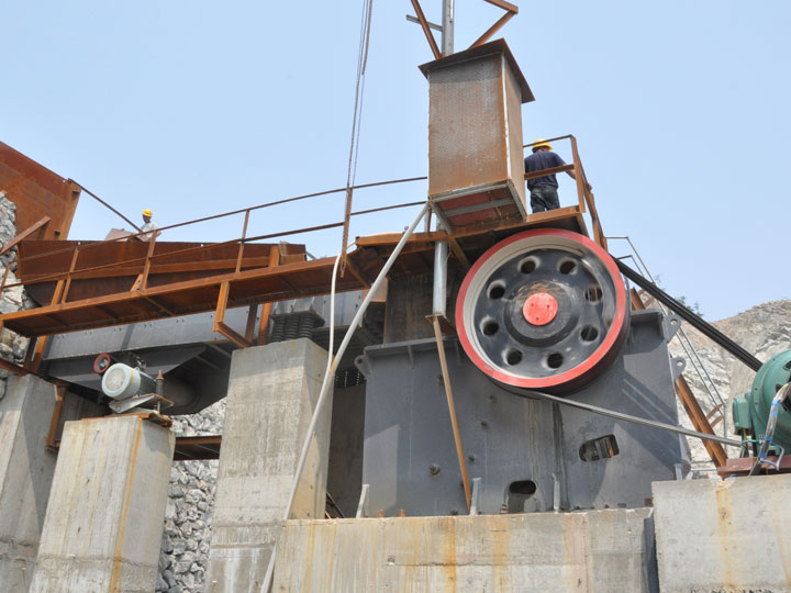 Silica sand processing plant
